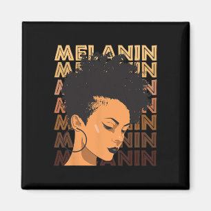 Black Strong Girl Afro Love Melanin African Americ Magnet