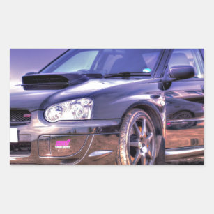 Black Subaru Impreza WRX STi Sticker