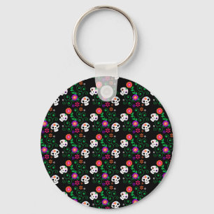 black sugar skull keychain