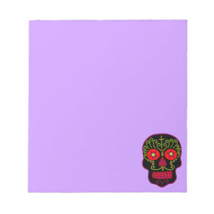 Black Sugar Skull Notepad