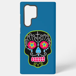 Black Sugar Skull Samsung Galaxy Case