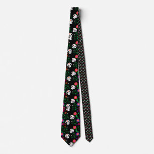 black sugar skull tie
