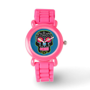Black Sugar Skull Watch