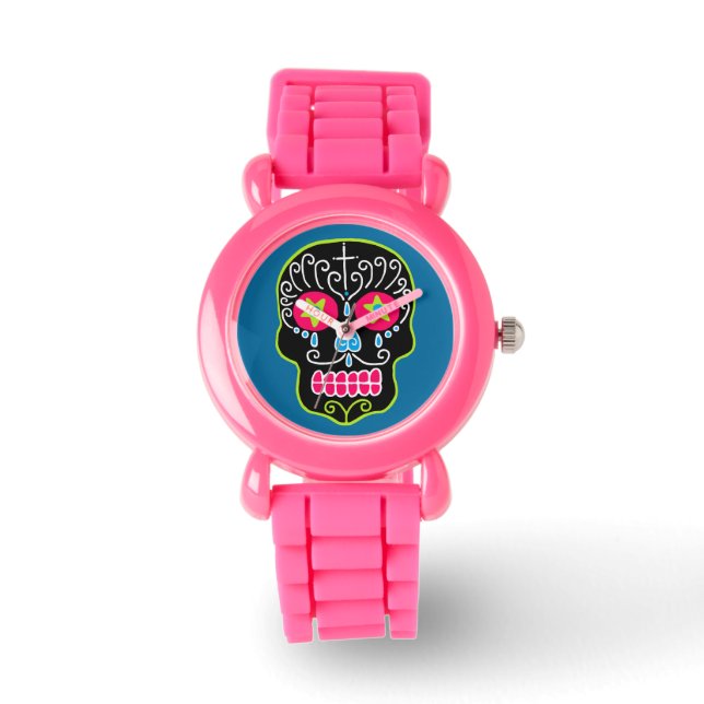Black Sugar Skull Watch (Front)