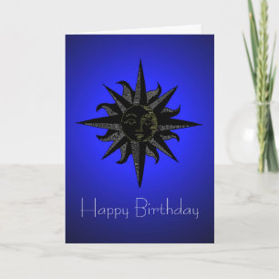 Black Sun Birthday Card