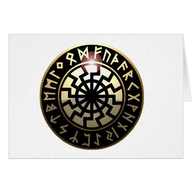 Black Sun wheel (Front Horizontal)