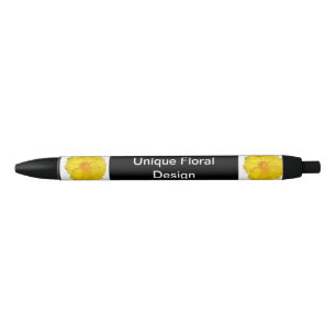 Black Sunflower Pen