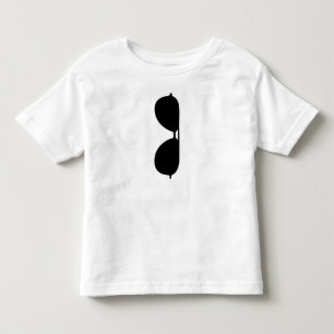 Black Sunglasses aviator glasses graphic baby boy Toddler T-shirt