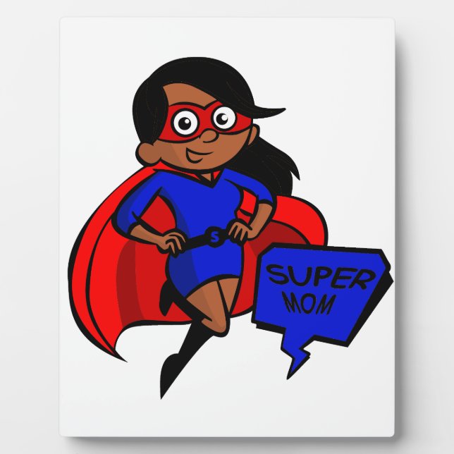black super mom plaque (Front)