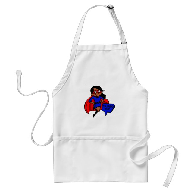 black super mom standard apron (Front)
