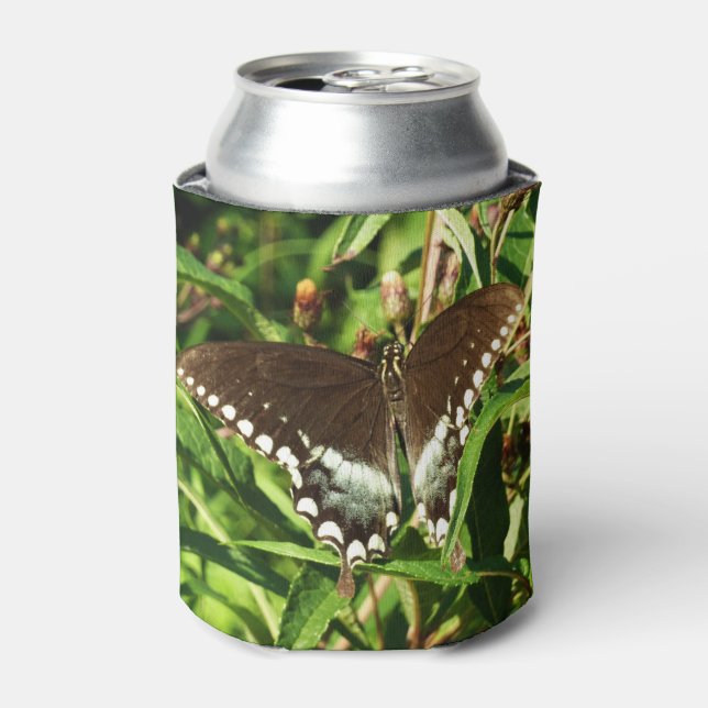 Black Swallowtail Butterfly Nature Photography Can Cooler (Can Front)