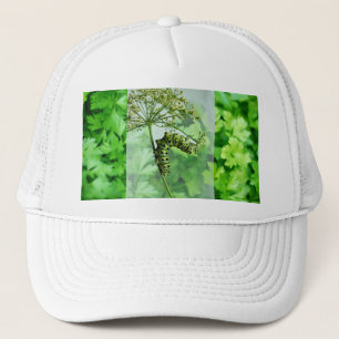 Black Swallowtail Caterpillar Eating Parsley  Trucker Hat