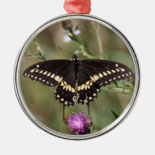 Black Swallowtail Metal Ornament