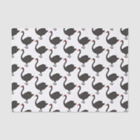 Black swan cartoon illustration