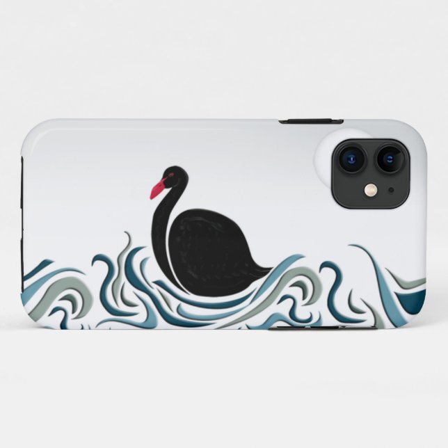 Black Swan Case-Mate iPhone Case (Back (Horizontal))