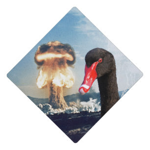 Black Swan Disaster Graduation Cap Topper