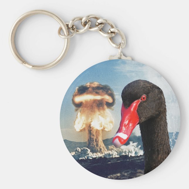 Black Swan Disaster Keychain (Front)