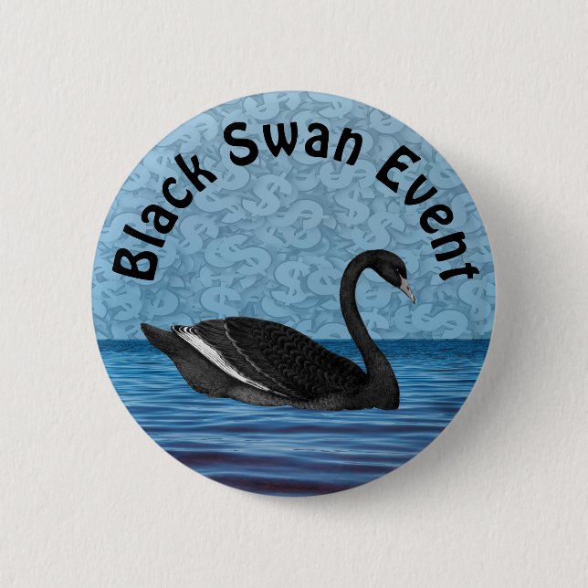 Black Swan Event 2 Inch Round Button (Front)