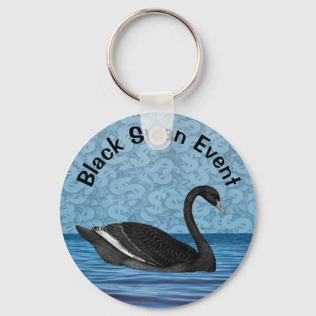 Black Swan Event Keychain (Front)
