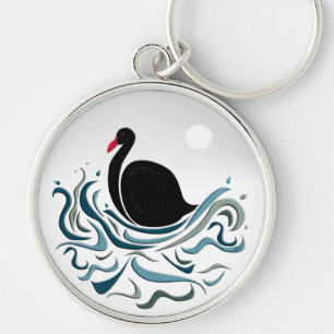 Black Swan Keychain