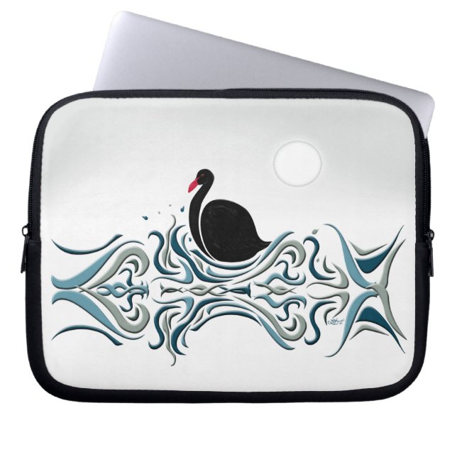 Black Swan Laptop Sleeve (Front)