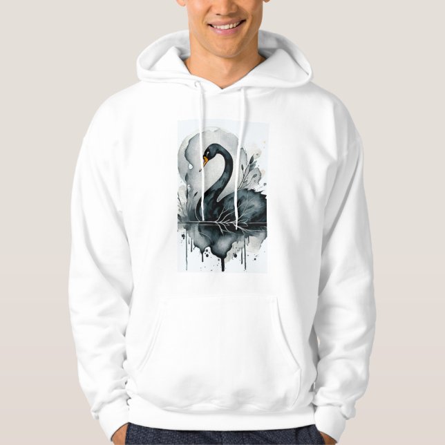 Black Swan T-Shirt Hoodie (Front)