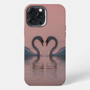 Black Swans Must Be Love Pink Sky iPhone 13 Pro Max Case