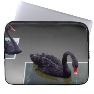 Black Swans Swimming In Ponds 13inch Laptop Sleeve