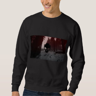 Black sweater with graphic design