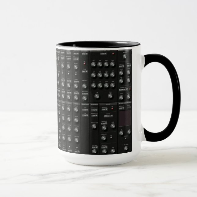 Black Synth Face Mug (Right)