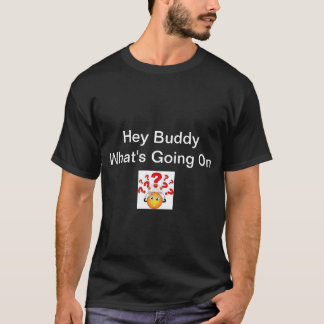 Black T-shirt with Buddy quotes