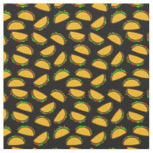 black tacos mexican food cinco de mayo fabric