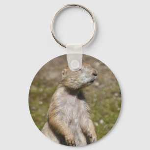 Black-Tailed Prairie Dog Wildlife Photo Keychain