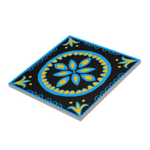 Black Talavera Tile