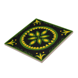 Black Talavera Tile