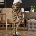 Black Tan And Brown Safari Leopard Skin Pattern Leggings<br><div class="desc">Make a fierce statement in this black, tan, and brown safari leopard print leggings. Bold spots over a modern neutral base create a standout athleisure style for gym, yoga, running, or streetwear. Soft, stretchy, and flattering. Personalize with your own (optional) photo or image— you can design yours now and own...</div>