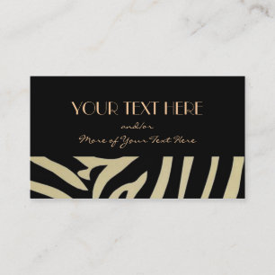 Black&Tan Animal Print Business Card