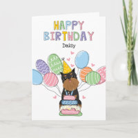 Black Tan Brussels Griffon Cropped Ears Birthday