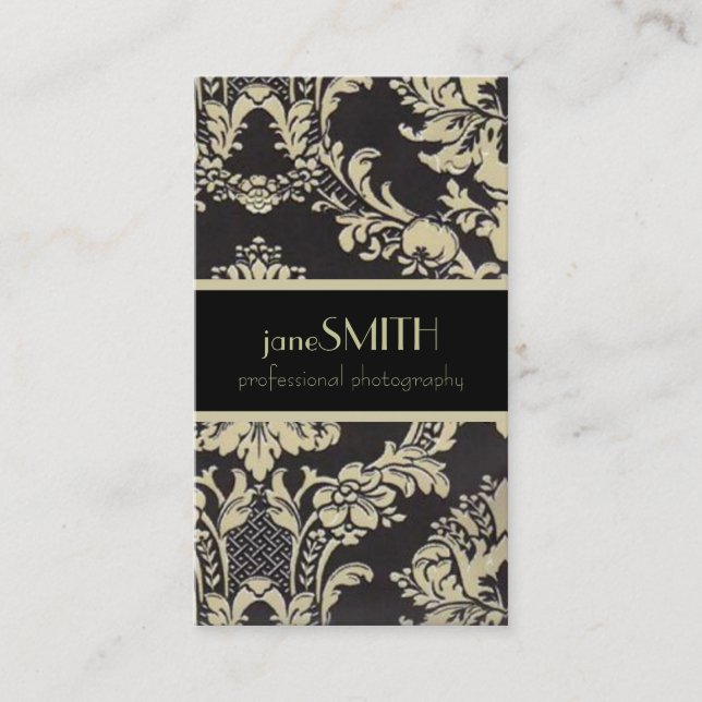 Black & Tan Business Card (Front)