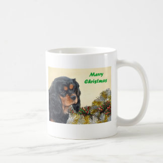 Black & Tan Christmas Cavalier Coffee Mug