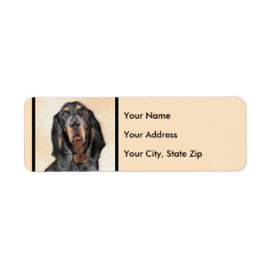 Black & Tan Coonhound Painting - Original Dog Art