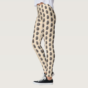 Black & Tan Coonhound Painting - Original Dog Art Leggings