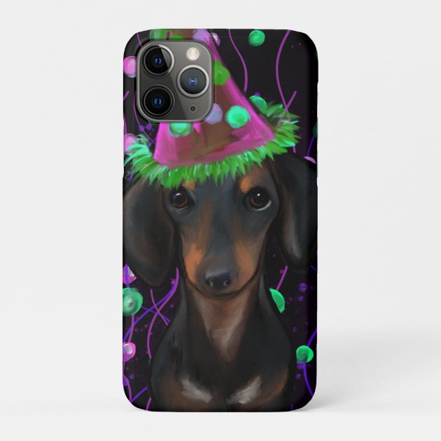 Black & Tan Doxie Case-Mate iPhone Case (Back)