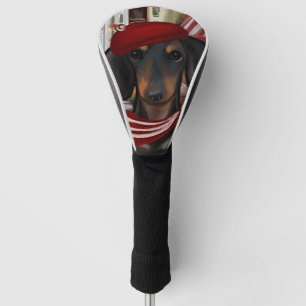 Black & Tan Doxie Golf Head Cover