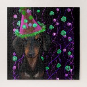 Black & Tan Doxie Jigsaw Puzzle