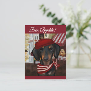 Black & Tan Doxie Postcard