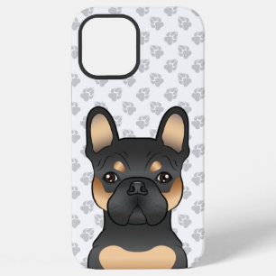 Black & Tan French Bulldog / Frenchie Cartoon Dog iPhone 12 Pro Max Case