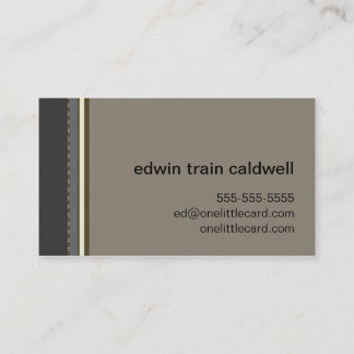 Black & Tan Stripes Card