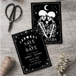 Black tarot Goth save the date wedding Invitation<br><div class="desc">Black wedding invitation template,  Instant download tarot Wedding Invites,  Goth Wedding Invitation Printable Template,  skeleton invites.</div>