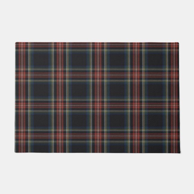 Black Tartan 24" x 36" Door Mat (Front)